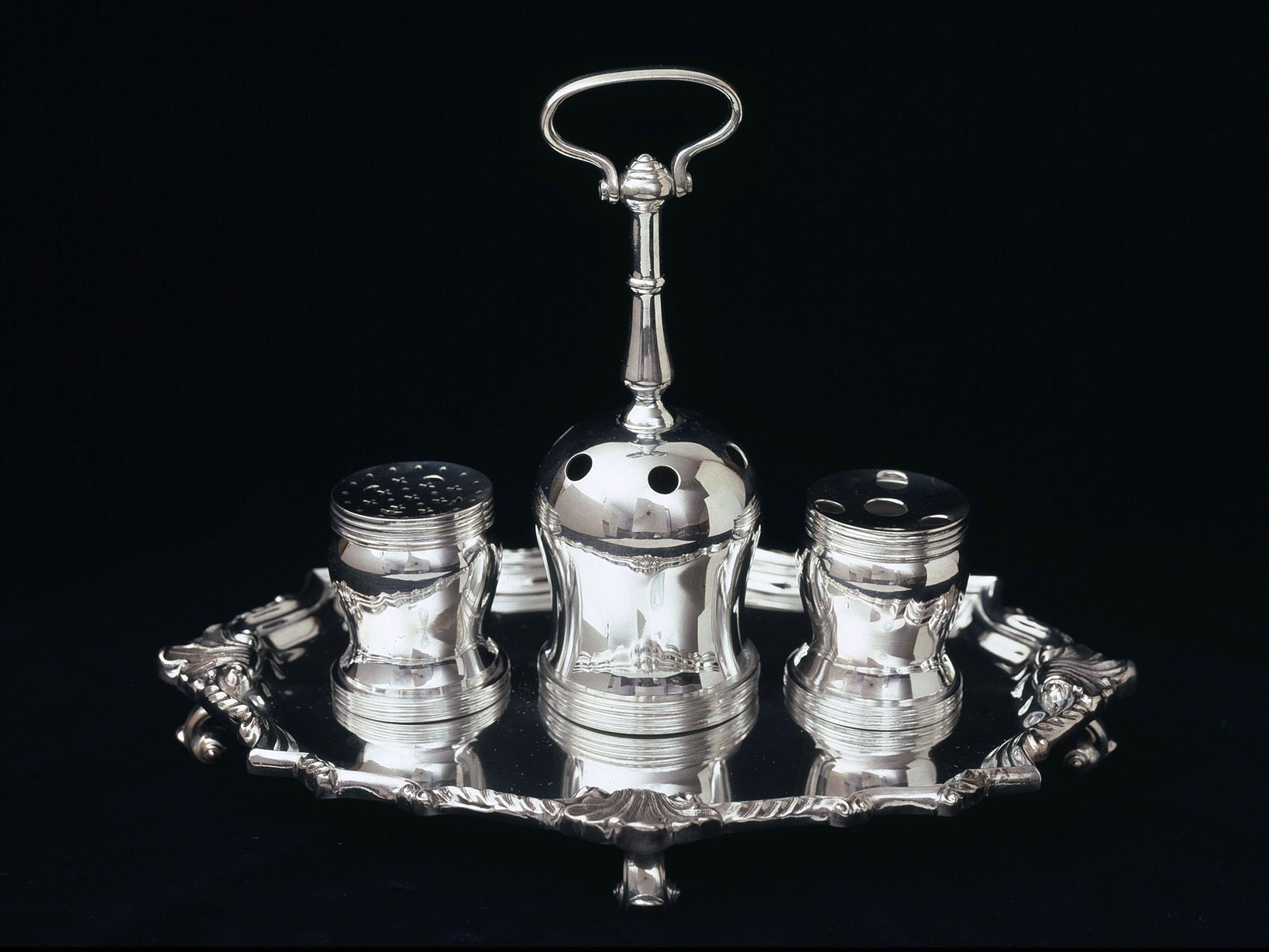 Original Syng silver inkstand