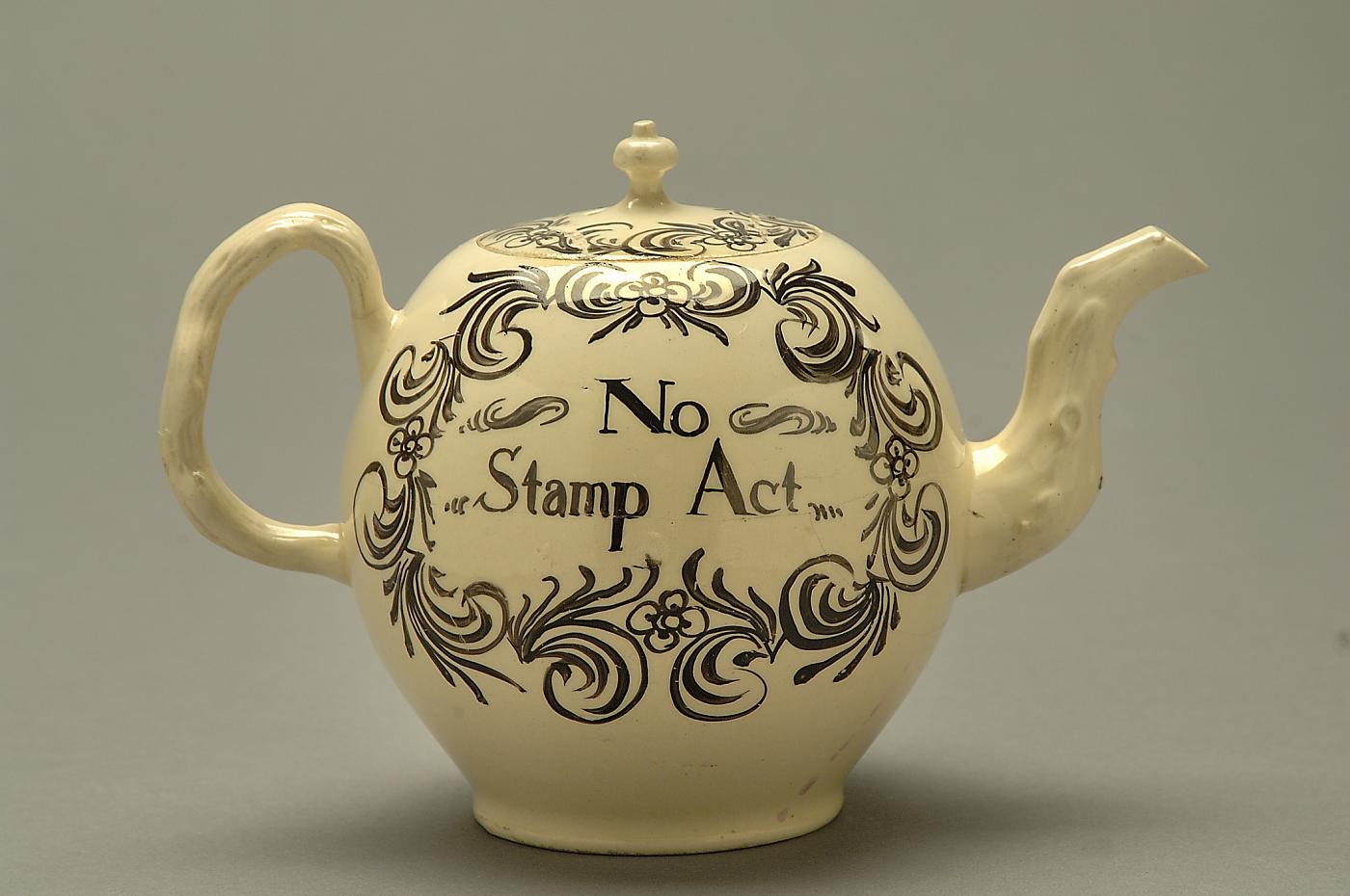 “No Stamp Act” teapot