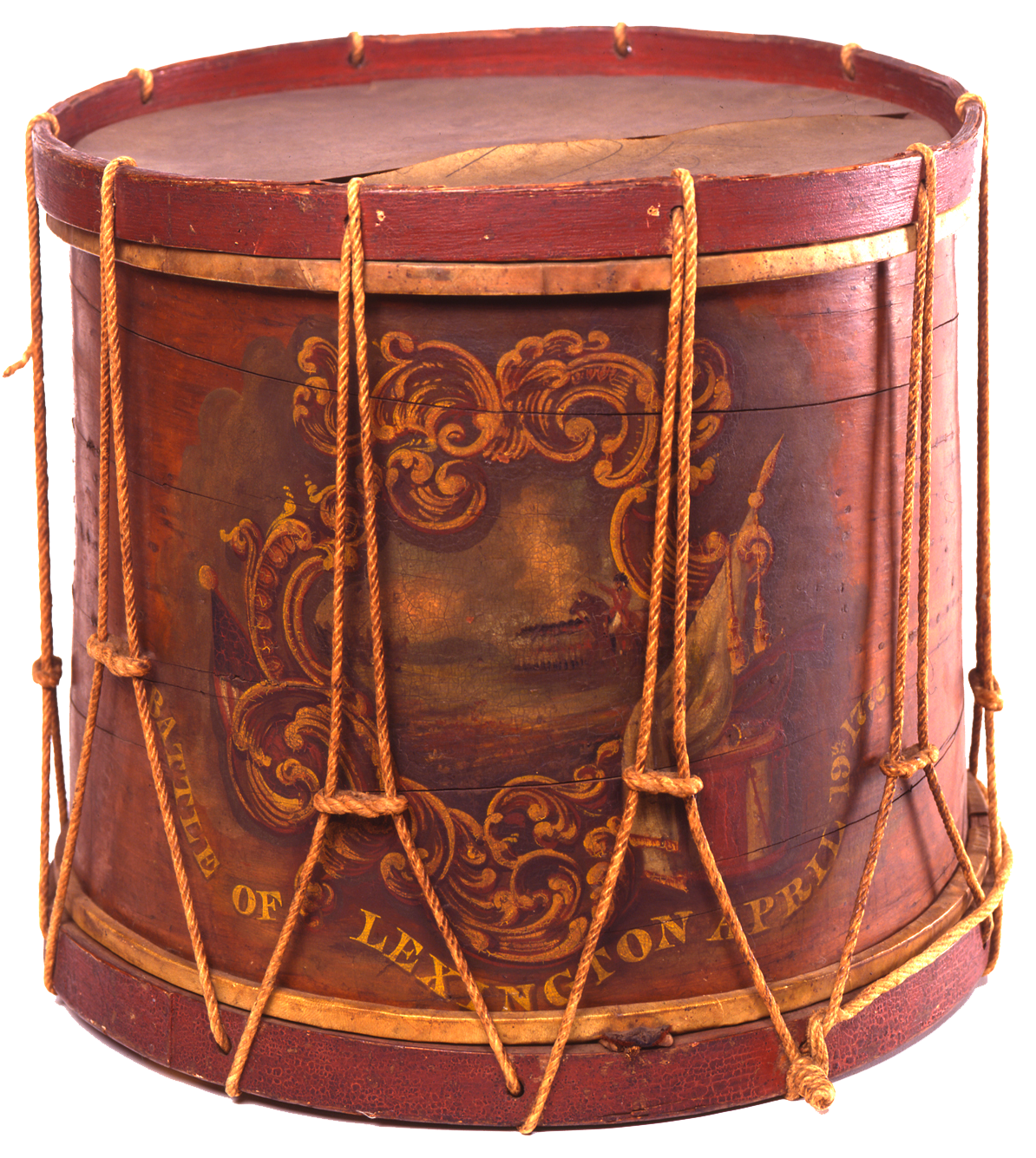 AI-generated reconstruction of William Diamond’s rope-tensioned drum